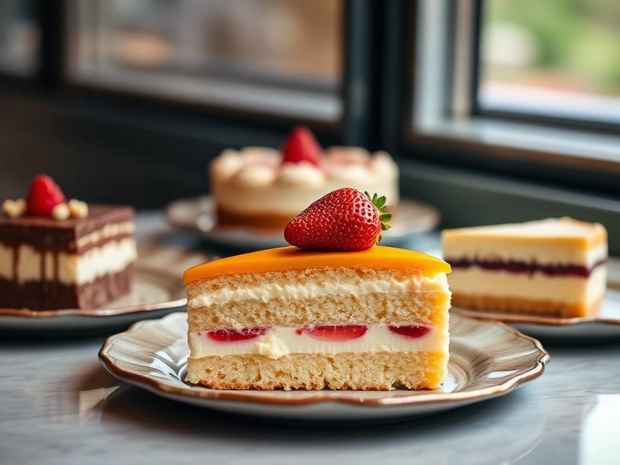 Variedad de postres: tres leches, tiramisú y cheesecake